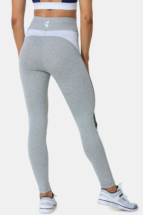Zelocity High Rise Cotton Legging- Light Grey — image 3